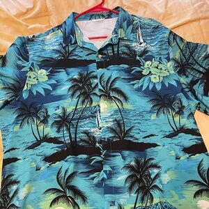 Tropical Blue Hawaiian Shirt